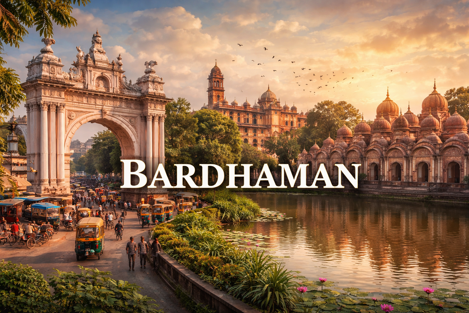 bardhaman at golden hour